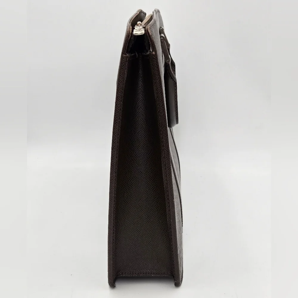 Louis Vuitton Taiga Ardoise Porte Document Lozan Briefcase VI0065
